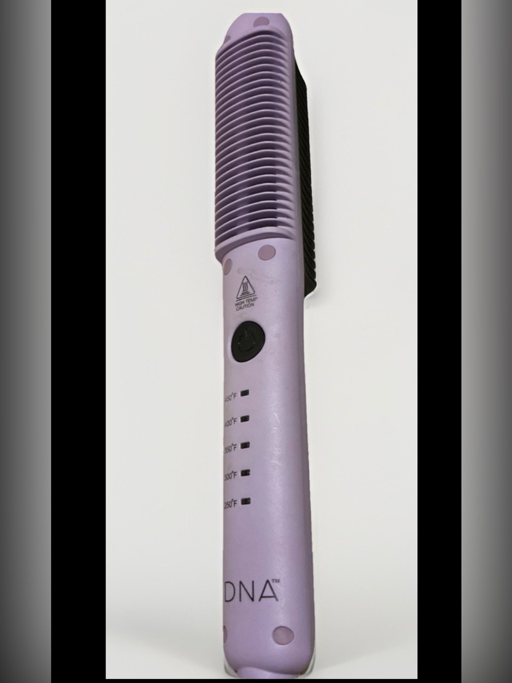 DNA Hair Tools Styling Comb Pro Heated Straightening Brush Lilac MSRP $350 EUC